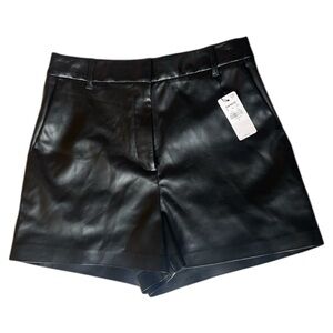 Leather shorts
